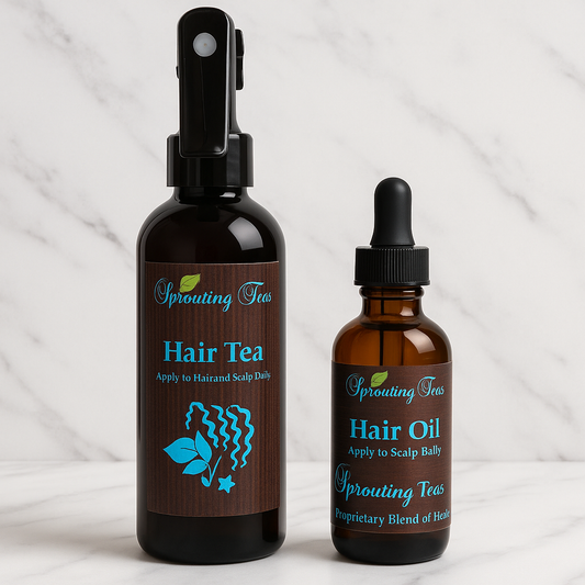 Hair Tea and Hair Oil Combo